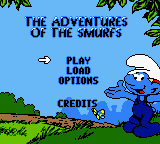 Adventures of the Smurfs Title Screen